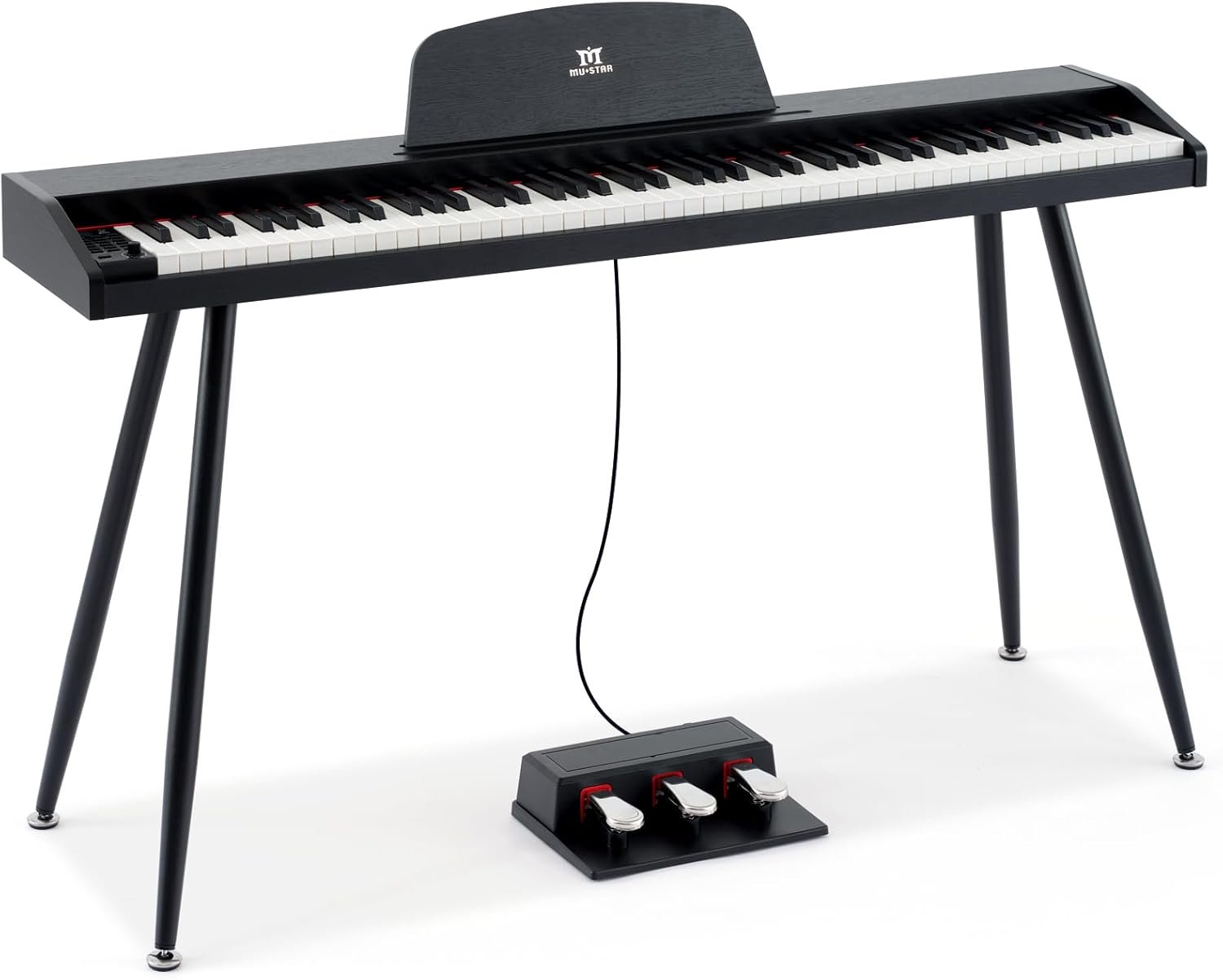 MUSTAR piano digital 88 teclas 3 pedales