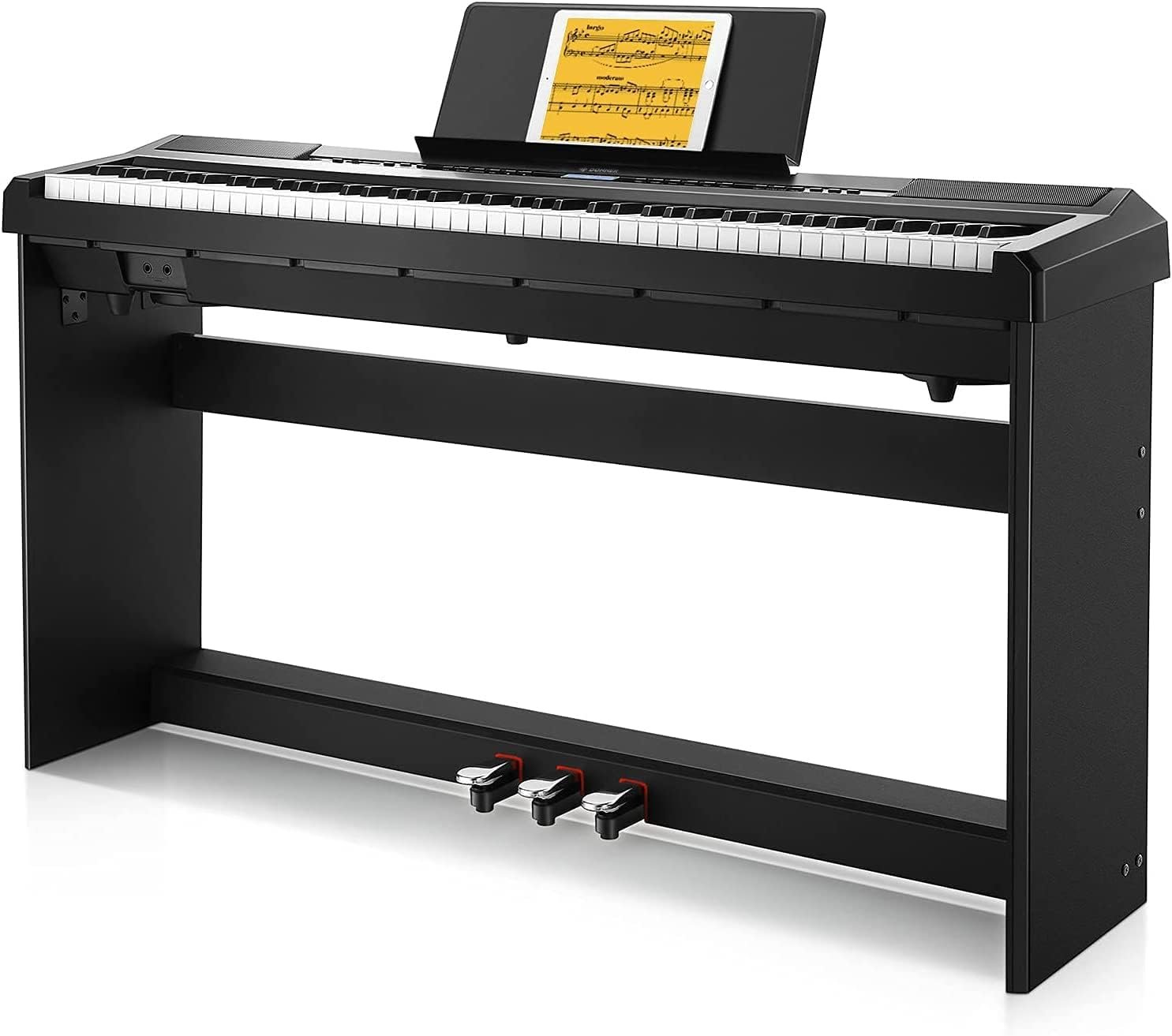 Donner DEP-20 piano digital 88 teclas con mueble y tres pedales