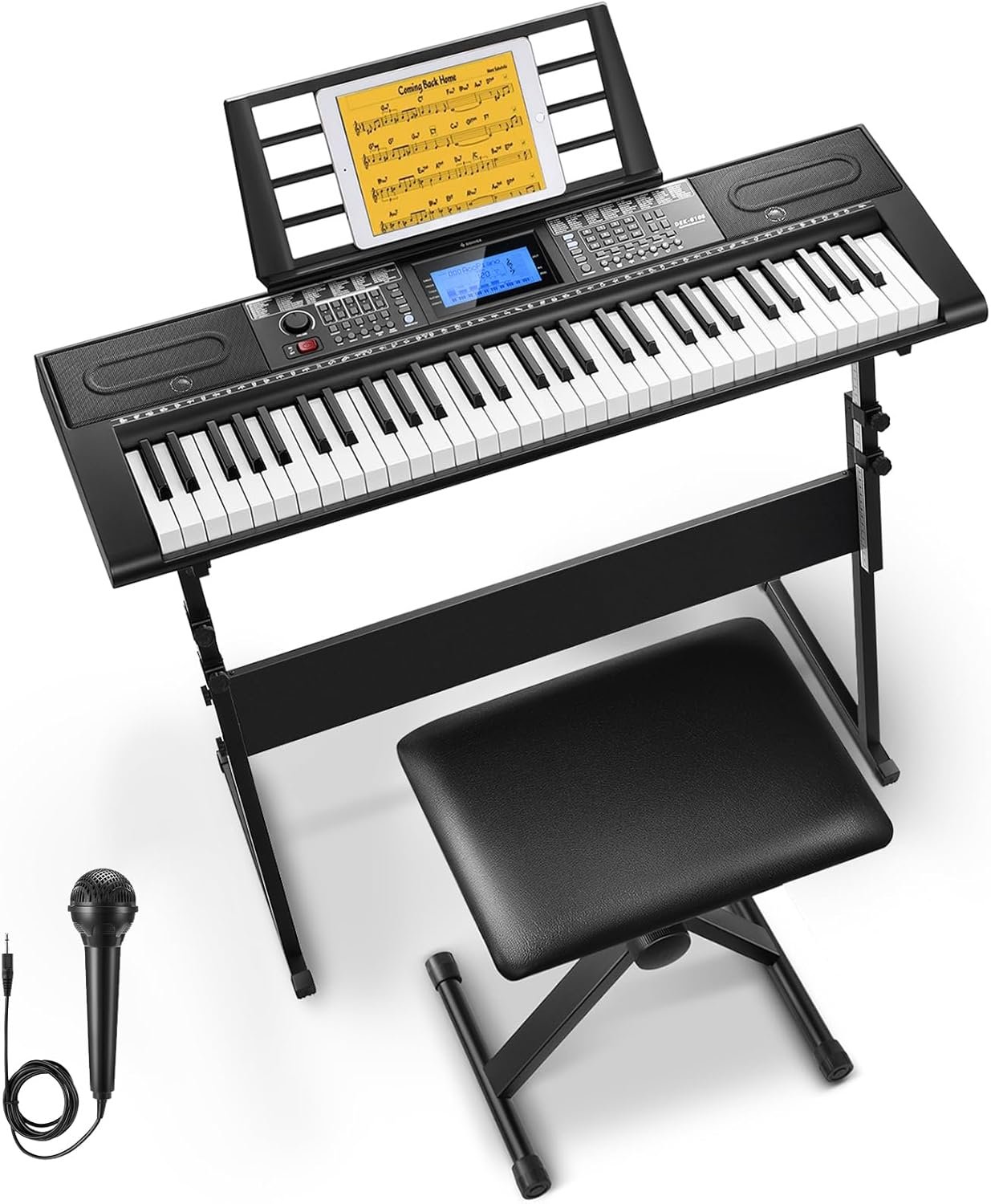 Donner DEK-610S piano electrónico kit con micrófono